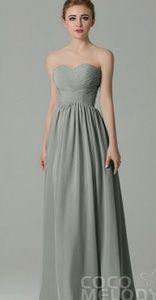 Coco Melody size 4 bridesmaids dress gray